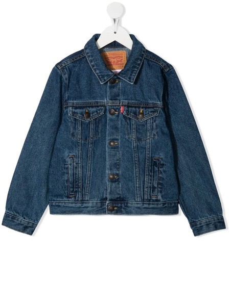  Levi's Kids Pointed Collar Denim Jacket - Blue 