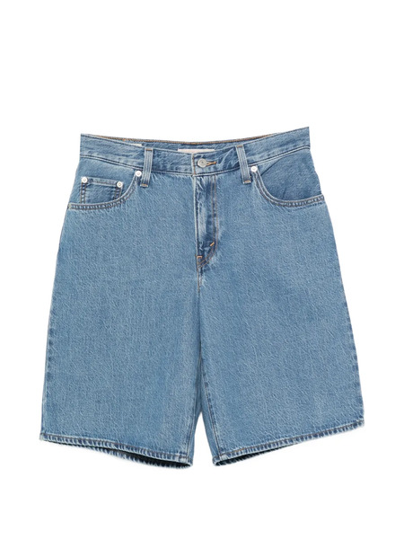  Levi's Logo-patch Denim Shorts - Blue 