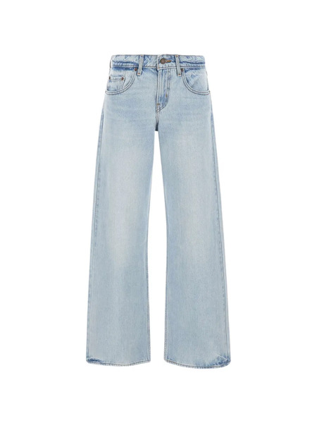  Levi's Low Loose Cotton Wide-leg Jeans - Blue 