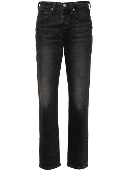  Levi's 501 Mid-rise Straight-leg Jeans - Grey 