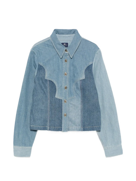  Levi's Patchwork Button-up Jacket - Blue 