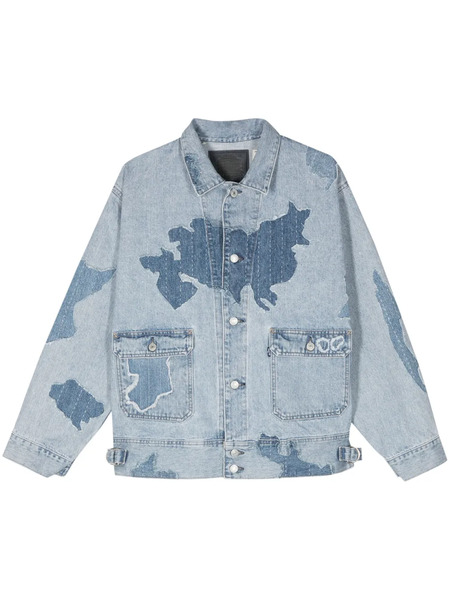  Levi's Patchwork-design Denim Jacket - Blue 