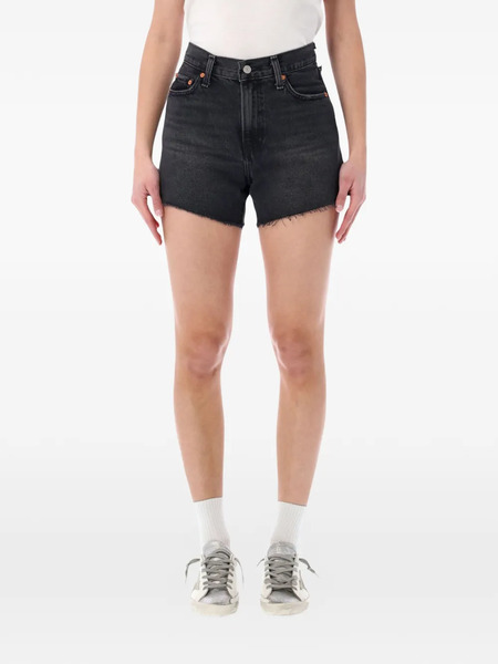  Levi's Ribcage Denim Shorts - Black 