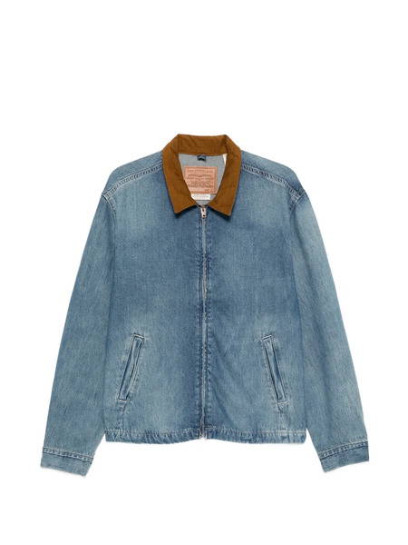  Levi's Textured-collar Zip-up Jacket - Blue 