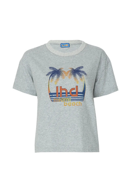  Lhd Palm Print T-shirt - Grey 