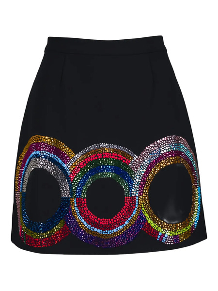  Libertine Embellished Mini Skirt - Black 