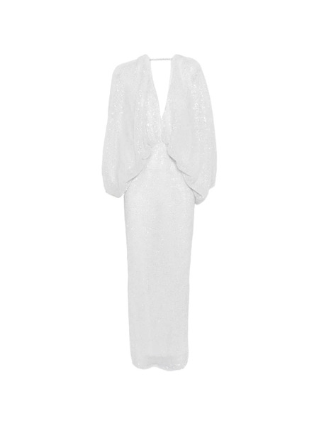  L'idée Sequin Ruched Maxi Dress - White 