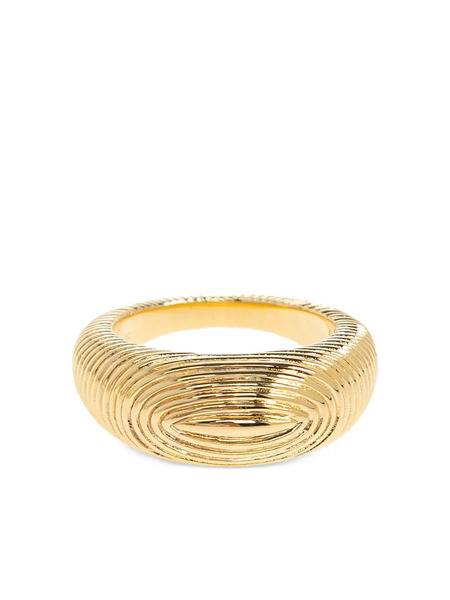  Lie Studio Audrey Textured Ring - Gold 