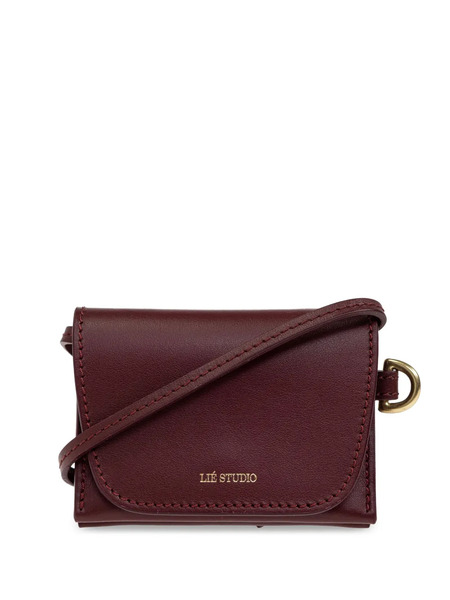  Lie Studio Leather Crossbody Bag - Red 