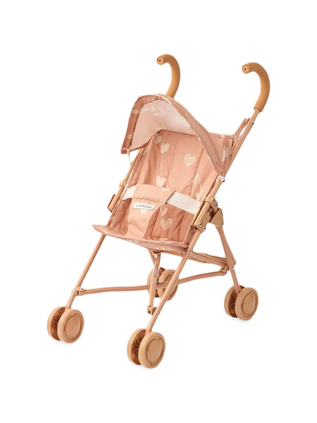  Liewood Elsie Heart-print Doll Stroller - Neutrals 