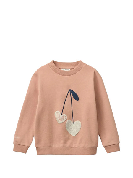  Liewood Heart Appliqué Sweatshirt - Pink 