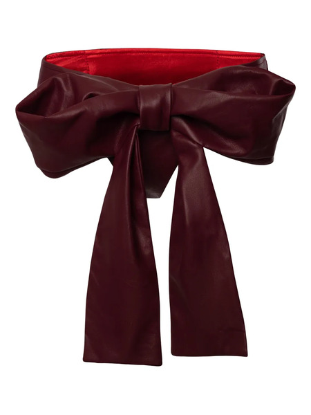  Lika Bow-detail Mini Shorts - Red 
