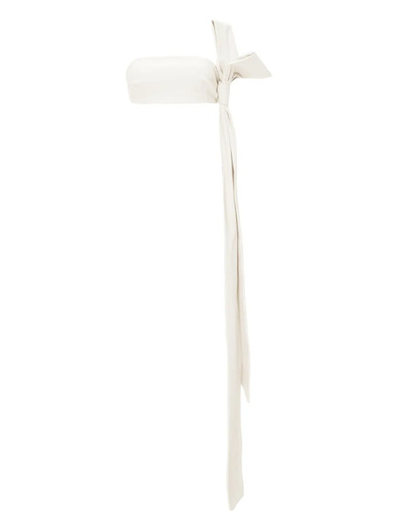  Lika Bow-detail Strapless Top - White 