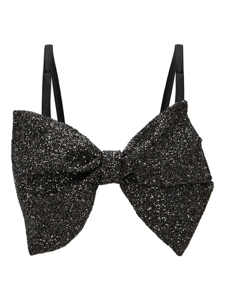  Lika Bow-embellished Cut-out Blouse - Black 