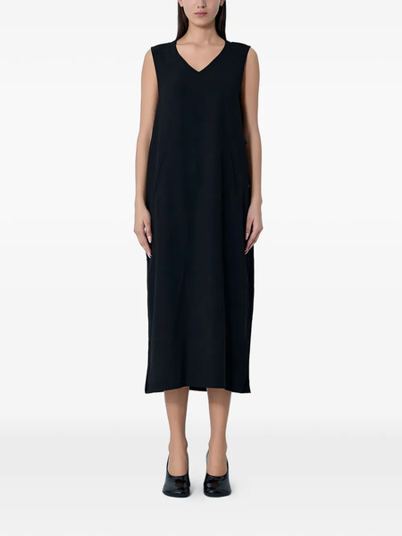 Limi Feu V-neck Knitted Midi Dress - Black 
