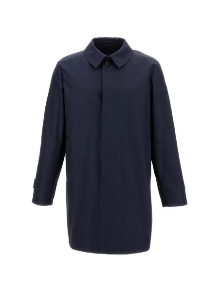  L'impermeabile Button-fastening Raincoat - Blue 