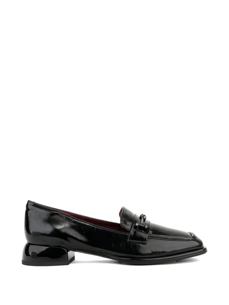  Linda Baumann Metal-embellished Leather Loafers - Black 