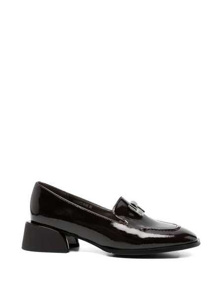  Linda Baumann Patent-leather Loafers - Brown 