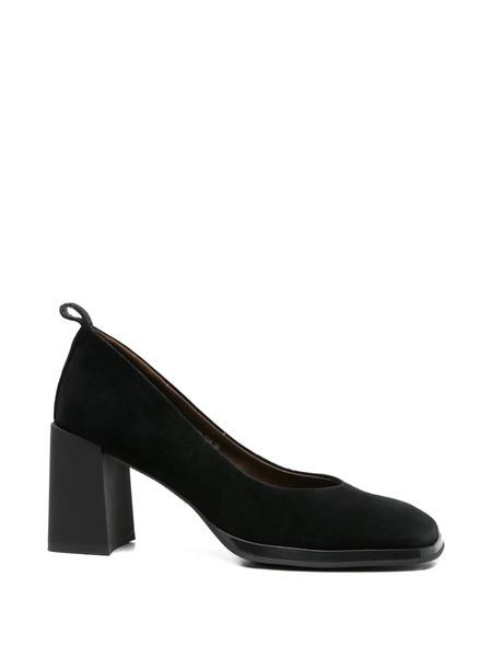  Linda Baumann Square-toe Heeled Pumps - Black 