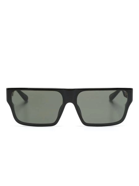  Linda Farrow Brady Rectangle-frame Sunglasses - Black 