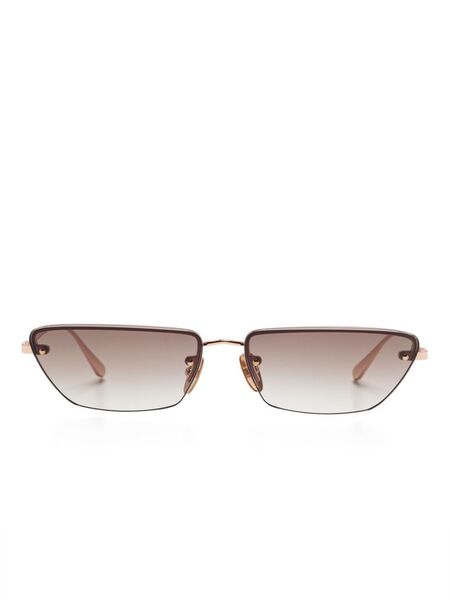  Linda Farrow Cleo Sunglasses - Gold 