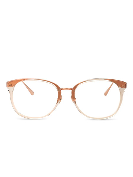  Linda Farrow Cyrus Round-frame Glasses - Neutrals 