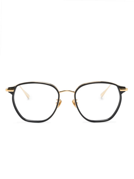  Linda Farrow Danilo Angular-frame Glasses - Gold 