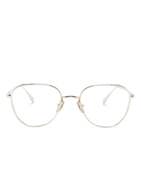  Linda Farrow Hardy Square-frame Glasses - Gold 
