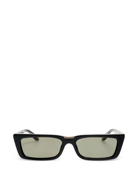  Linda Farrow Lucia Rectangle-frame Sunglasses - Black 