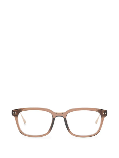  Linda Farrow Mauro Rectangle-frame Glasses - Brown 