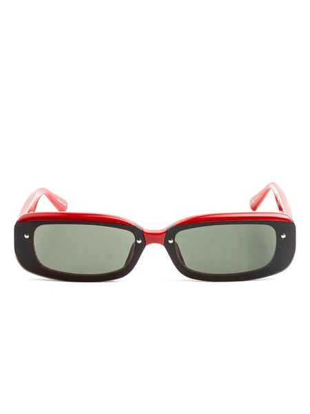  Linda Farrow Rectangle-frame Sunglasses - Red 