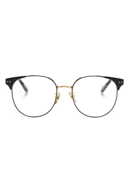  Linda Farrow Spence Round-frame Glasses - Gold 