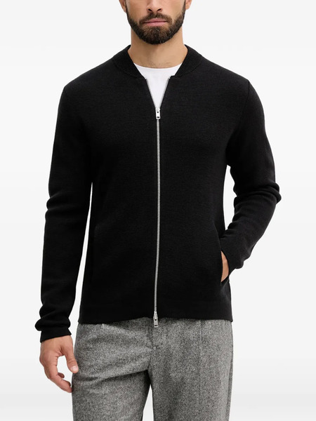  Lindbergh Zip Cardigan - Black 