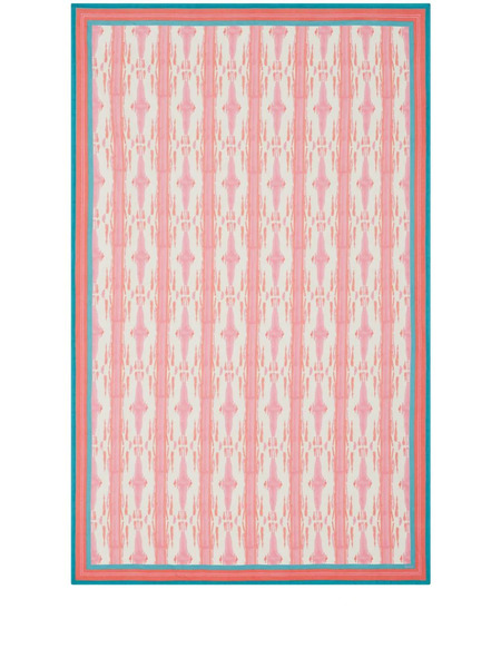  Lisa Corti Abstract-print Cotton Table Cloth - Pink 