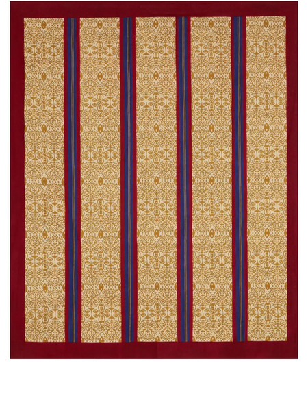  Lisa Corti Abstract-print Striped Table Cloth - Neutrals 