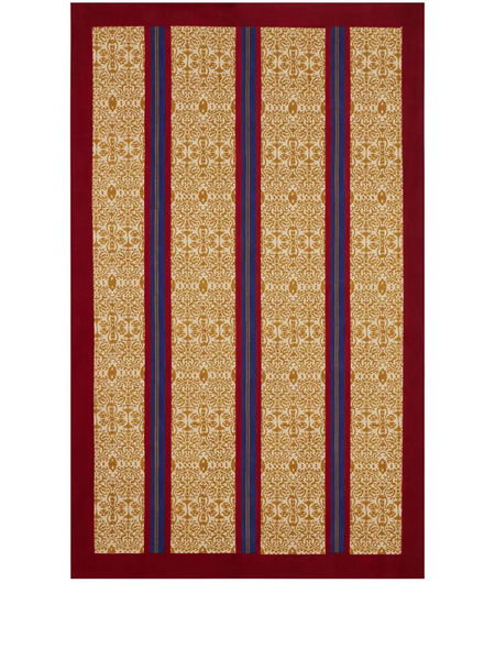  Lisa Corti Abstract-print Striped Table Cloth - Neutrals 