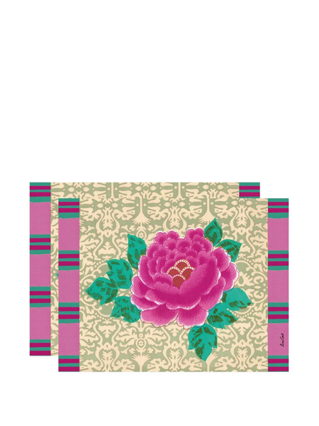  Lisa Corti Masonite Placemat (set Of Two) - Green 