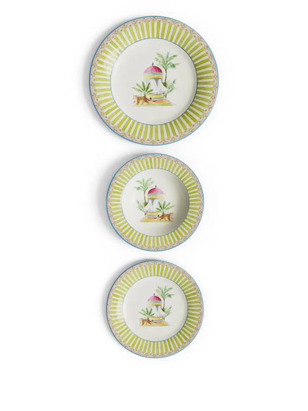  Lisa Corti Sariska Table Plates (set Of Three) - White 