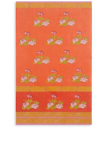  Lisa Corti Tea Flower Floral-print Sarong - Orange 