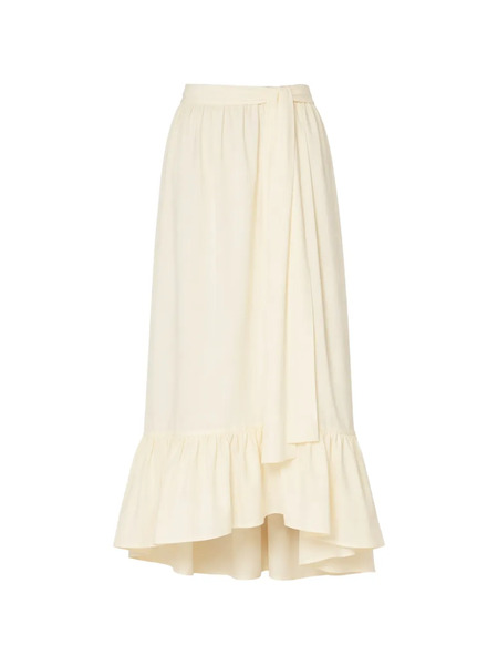 Lisa Marie Fernandez Nicole Ruffled Skirt - Neutrals 