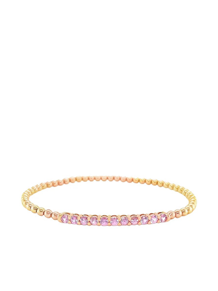  Lisa Nik 18k Rose Gold Sapphire Bracelet - Pink 