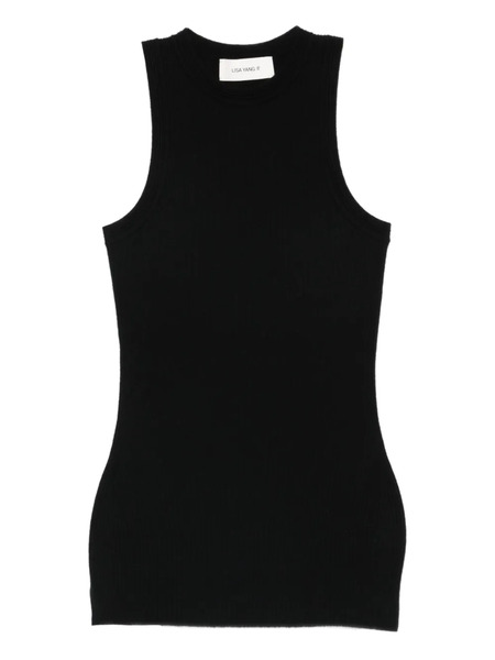  Lisa Yang Amya Ribbed Top - Black 