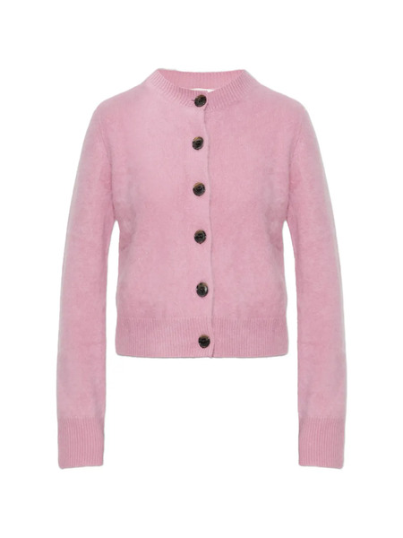 Lisa Yang Brushed Button Cardigan - Pink 