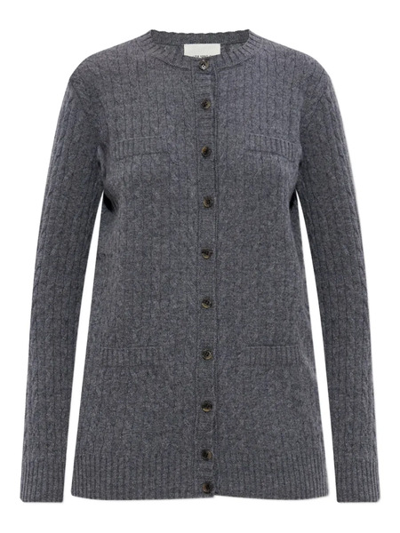  Lisa Yang Cable-knit Cashmere Cardigan - Grey 