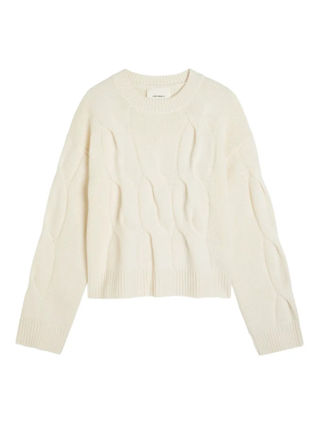  Lisa Yang Cable Knit Sweater - Neutrals 