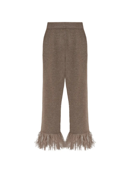  Lisa Yang Fringed Trousers - Brown 