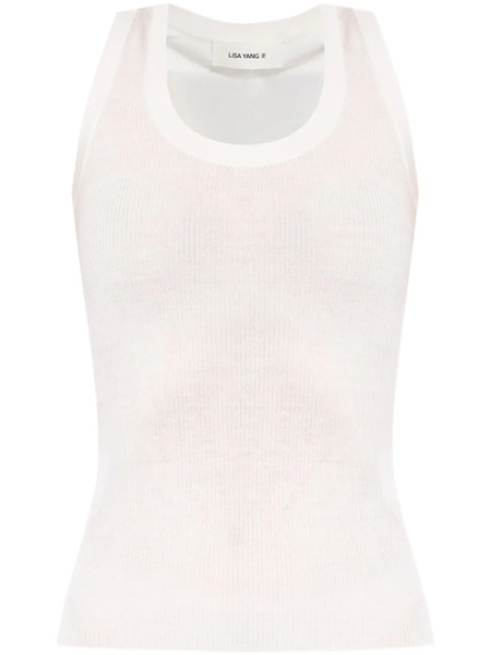  Lisa Yang Ina Ribbed Top - White 