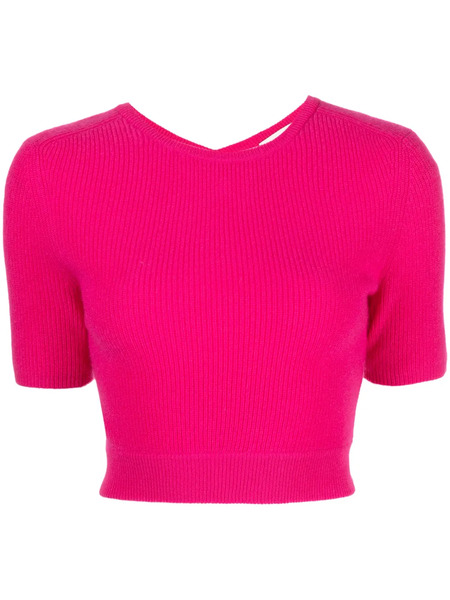  Lisa Yang Josefina Cut-out Cashmere Top - Pink 