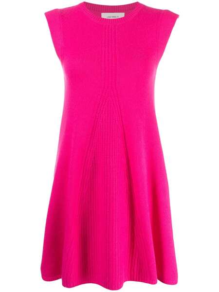  Lisa Yang Knitted Cashmere Minidress - Pink 