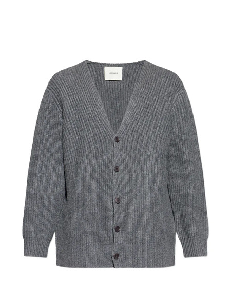  Lisa Yang Leander Ribbed Button Cardigan - Grey 